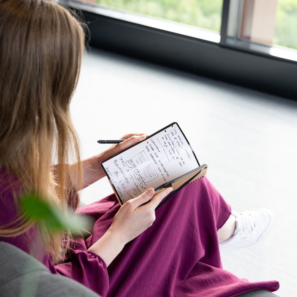 Bambook uitwisbaar notitieboekje als duurzaam relatiegeschenk