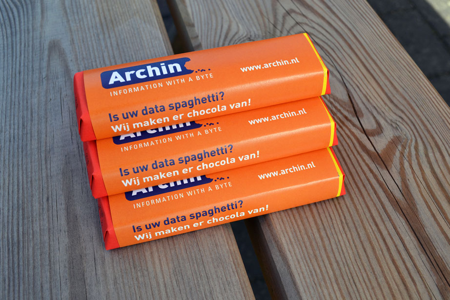 Tony's Chocolonely med personlig sleeve