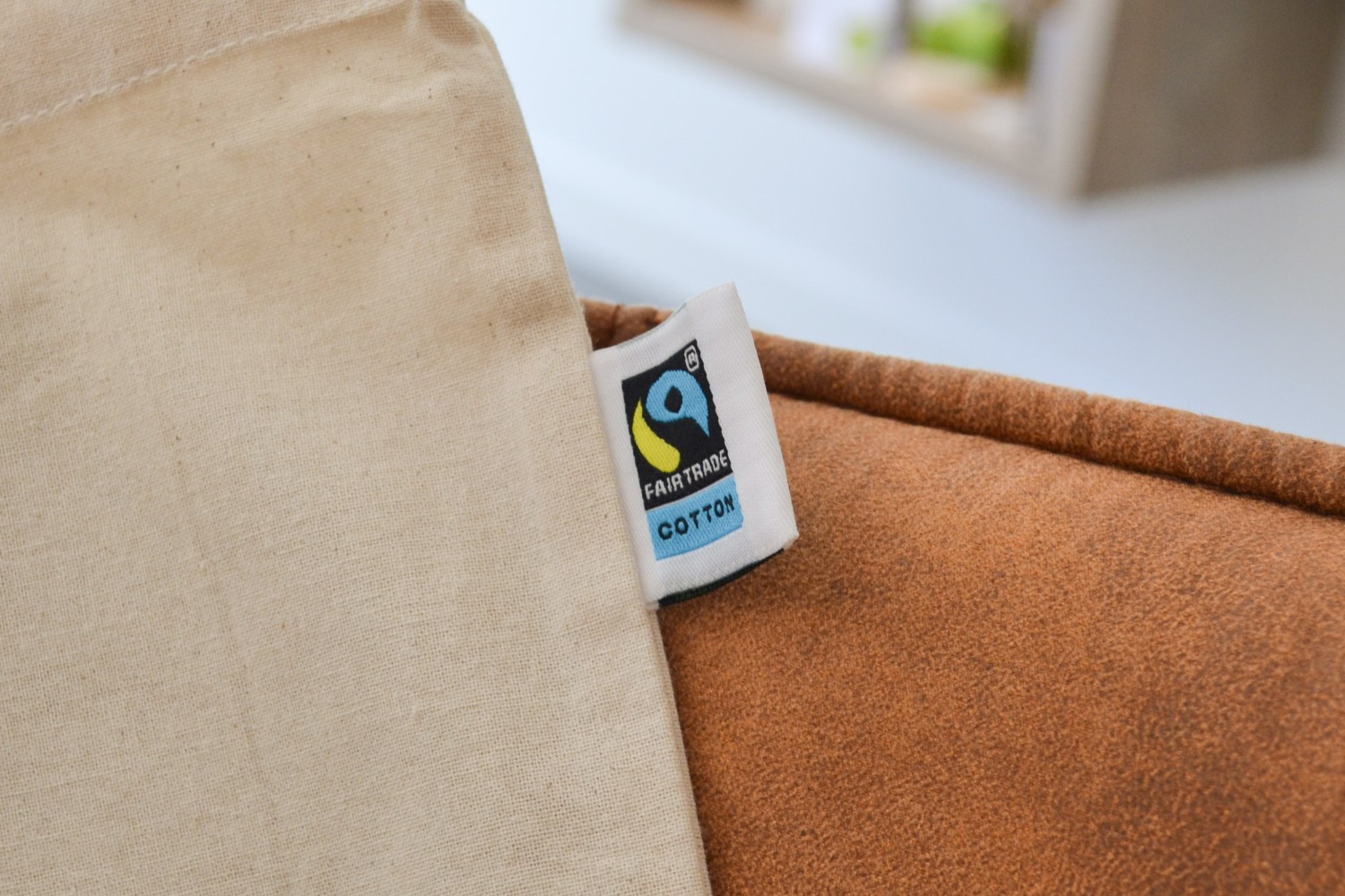 Bomuldspose med Fairtrade-mærke