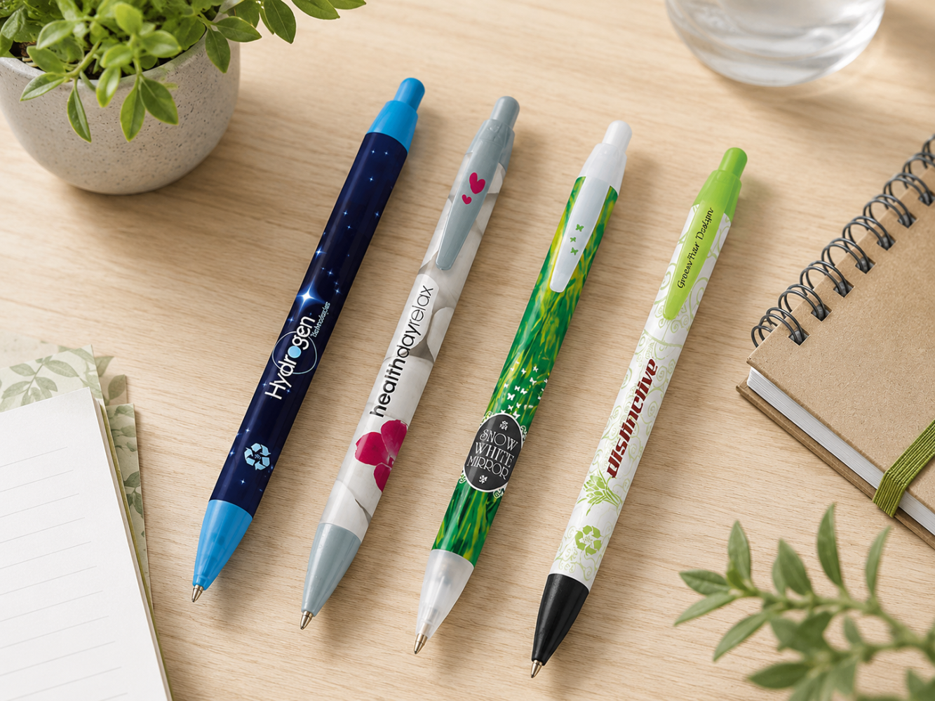 Få trykt bæredygtige BIC-kuglepenne med logo