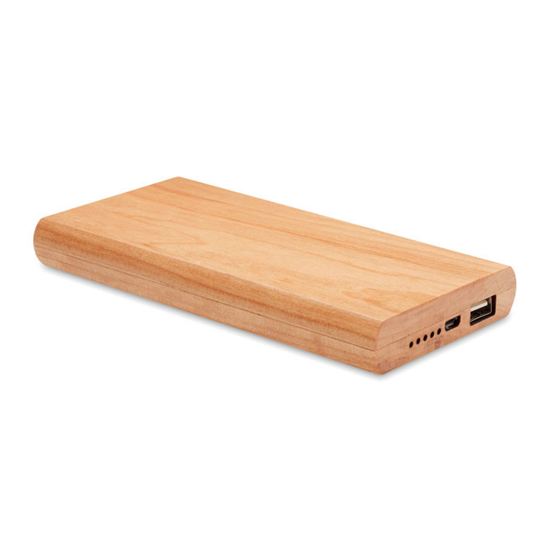 Bambus-powerbank 4000 mAh - Billede 3