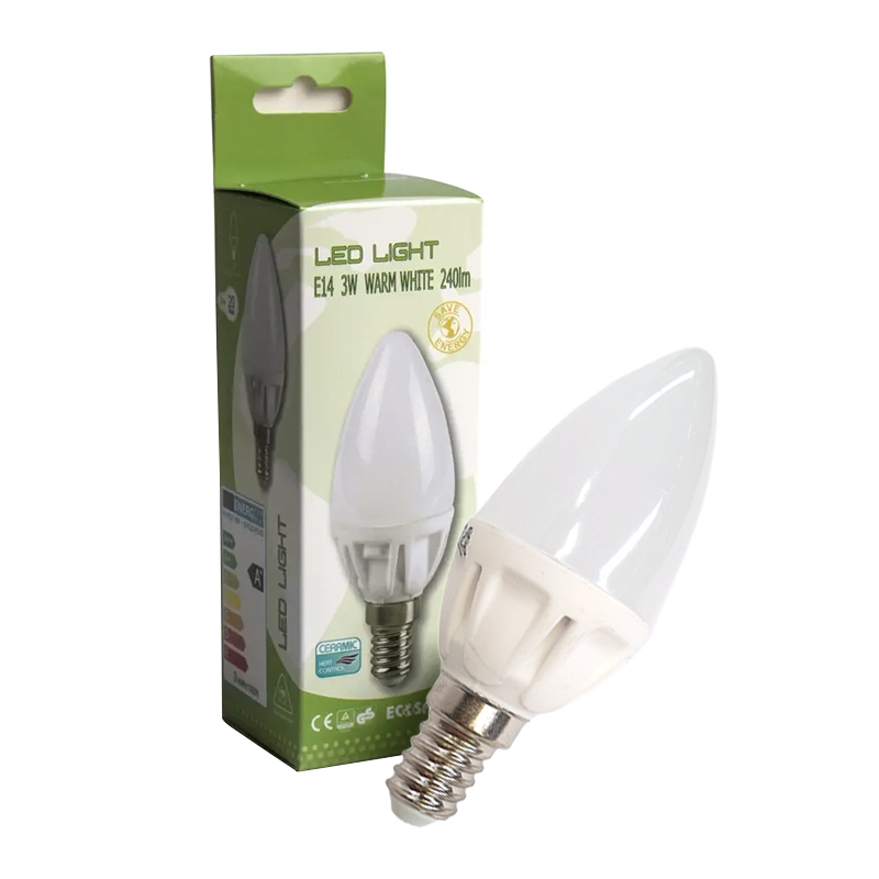 E14 LED-pære i æske