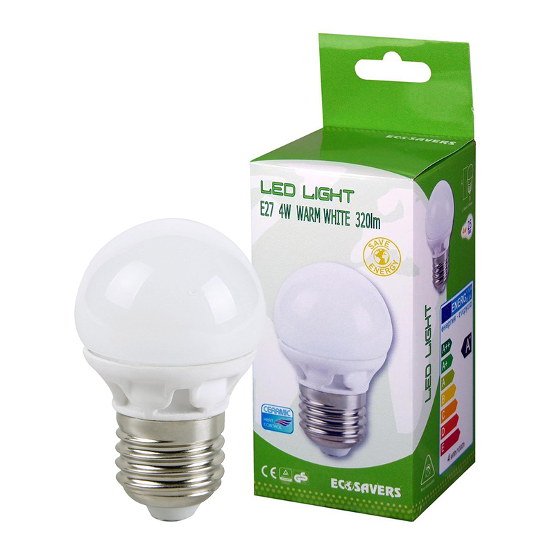 E27 LED-pære i æske