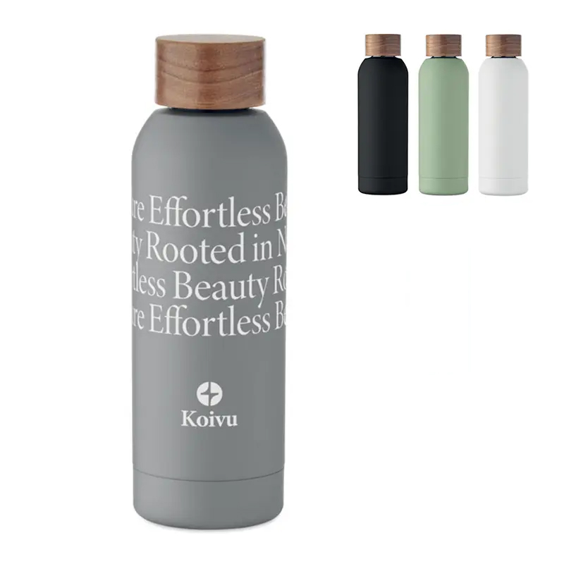 Drikkeflaske af genanvendt rustfrit staal enkeltvaegget