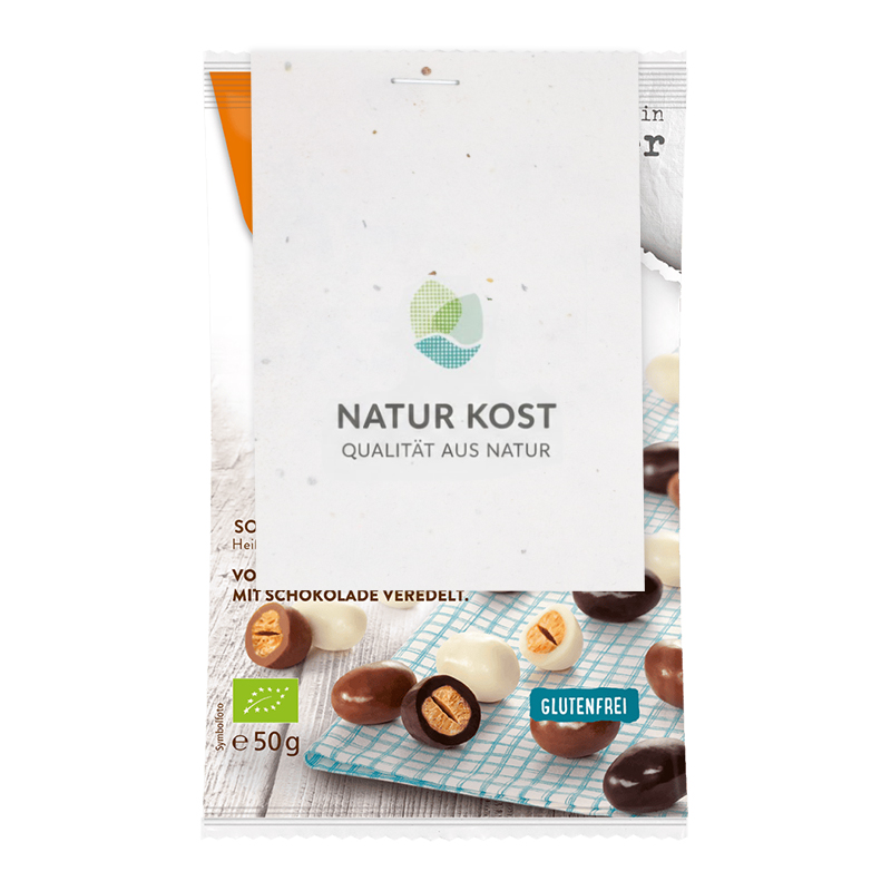 Økologisk snackmix med sojabønner