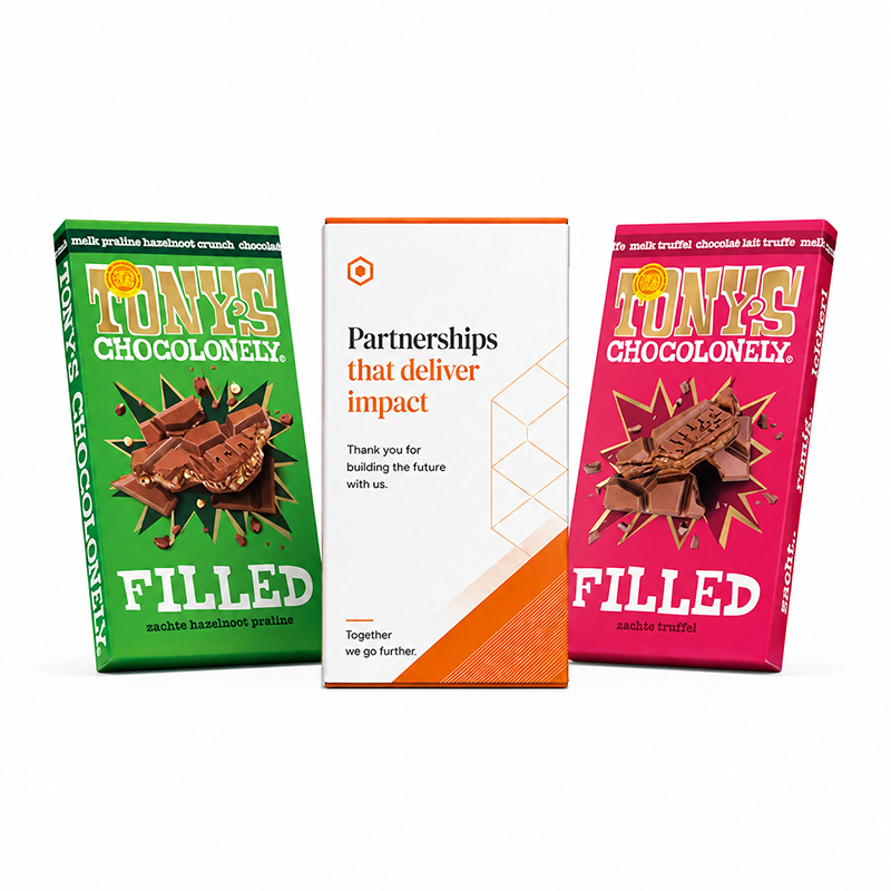 Tony’s Chocolonely fyldt chokoladebar