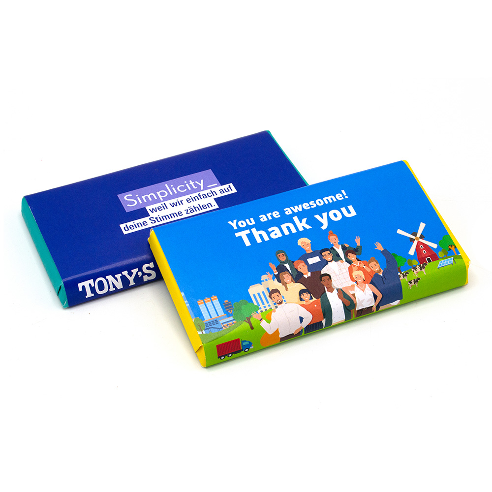 Tony’s Chocolonely (180 g) med egen wrapper