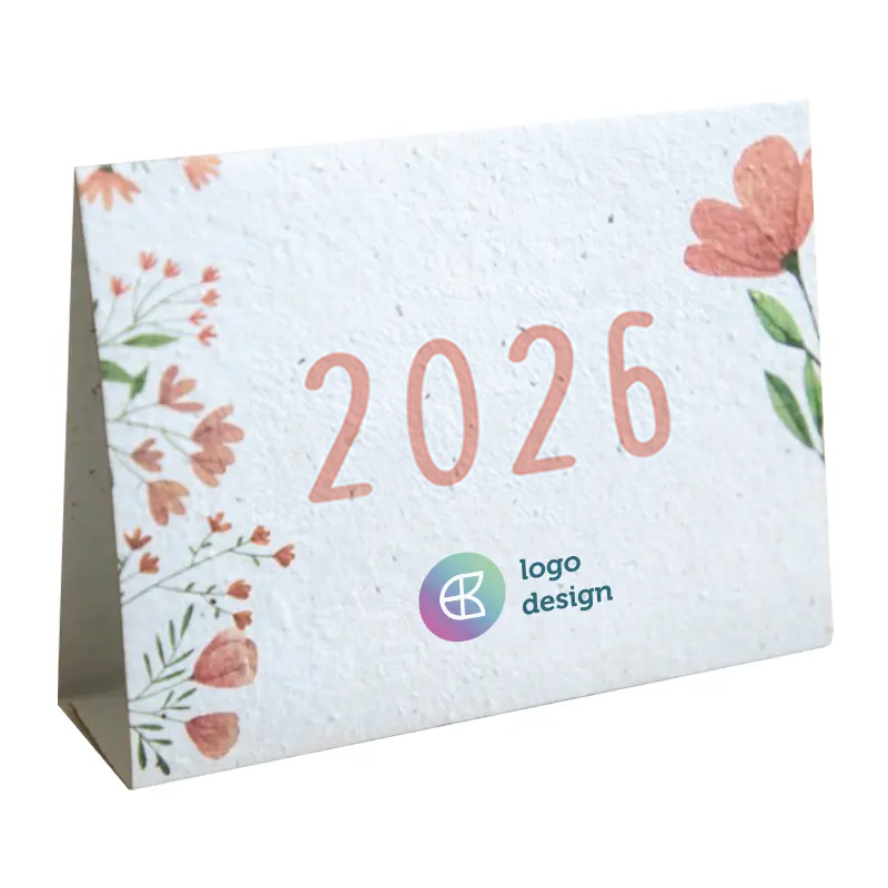 Skrivebordskalender i frøpapir