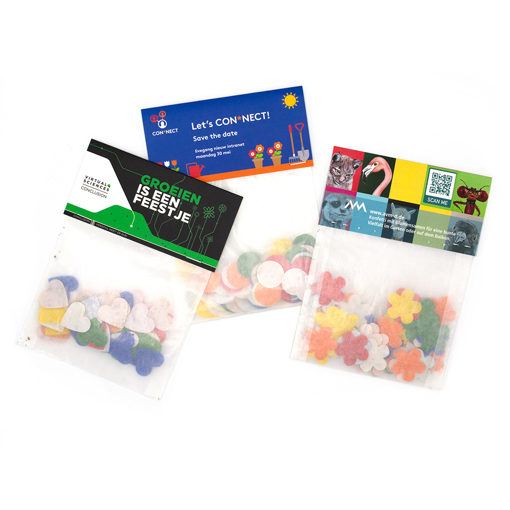 Frøpapir konfettipose