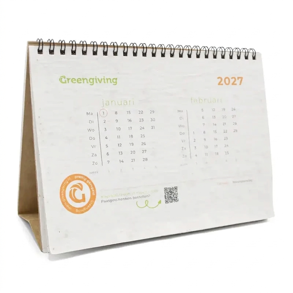 Frøpapir skrivebordskalender