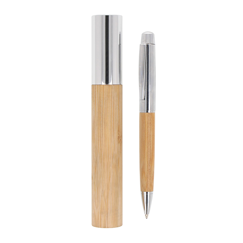 Bambus-pen i etui - Billede 4