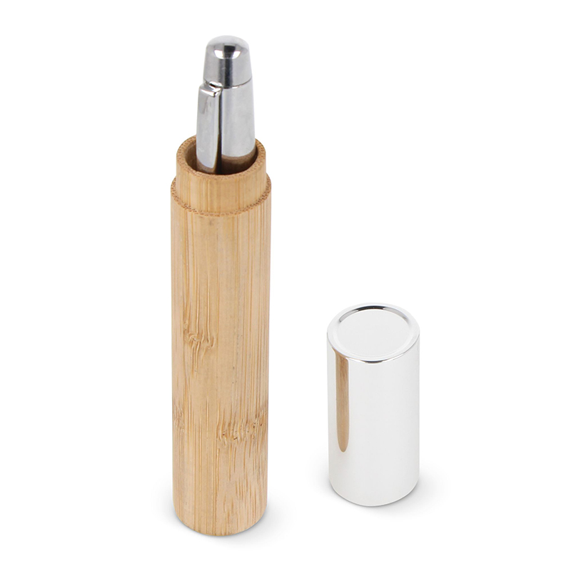 Bambus-pen i etui - Billede 2