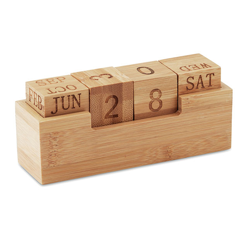 Skrivebordskalender i bambus - Billede 4