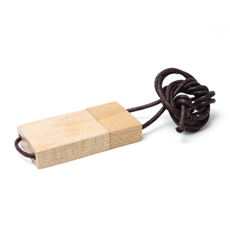 Træ USB-stick med snor - Billede 4
