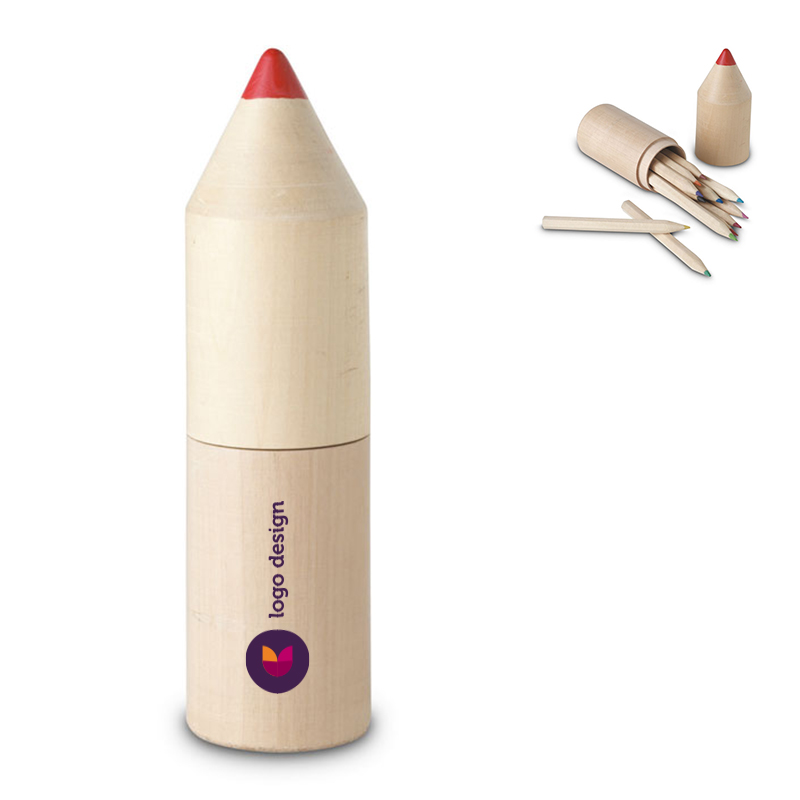 Farveblyanter i rør