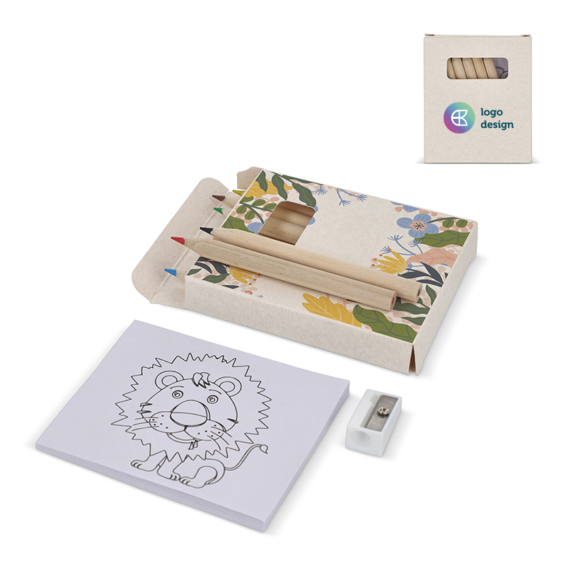 8-delt farvesæt i mælkekarton