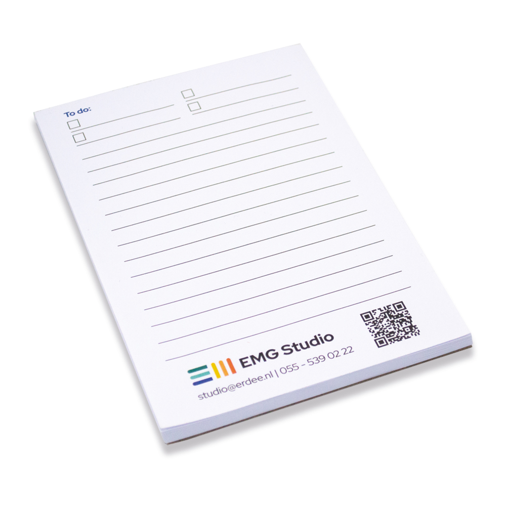 A6 skriveblok 50 ark