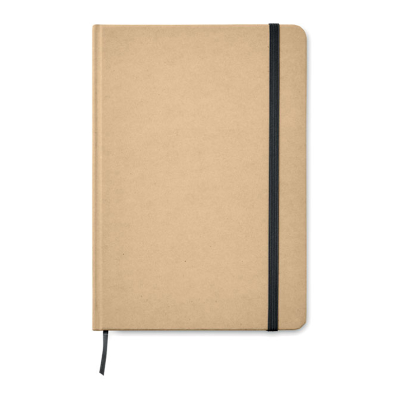 Sort RPET-notesbog A5 som personlig firmagave