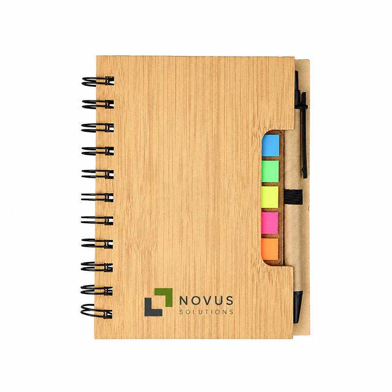Notesbog med sticky notes