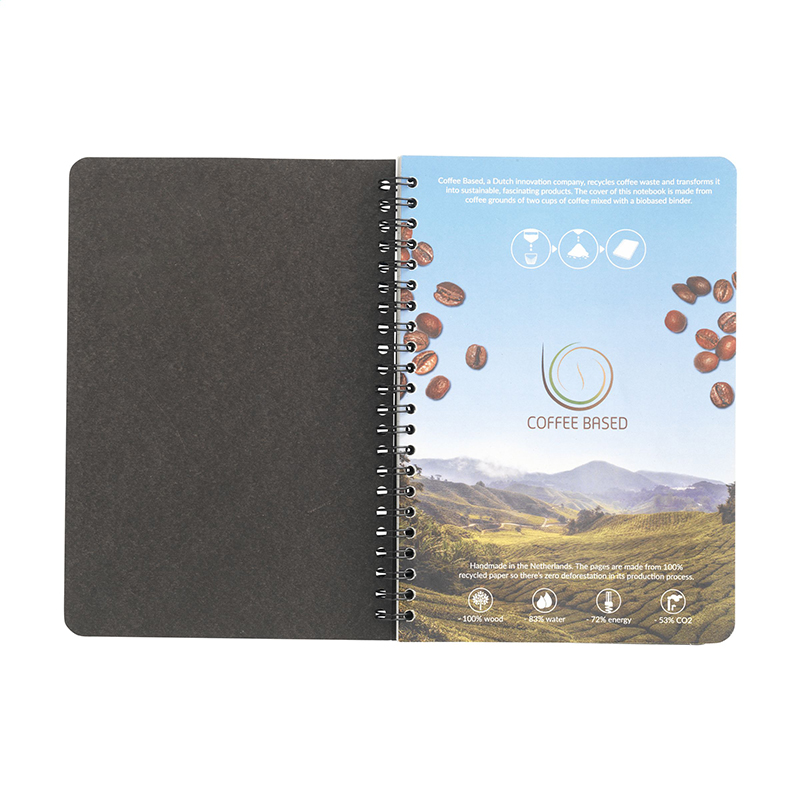 Notesbog med kaffe A5 - Billede 2