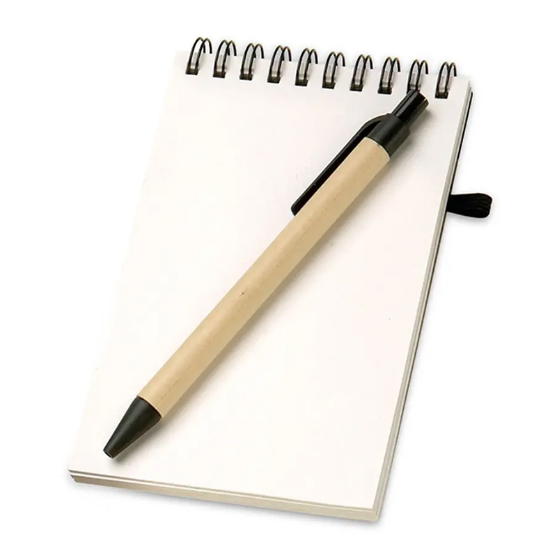 Eco notesbog med kuglepen - Billede 2