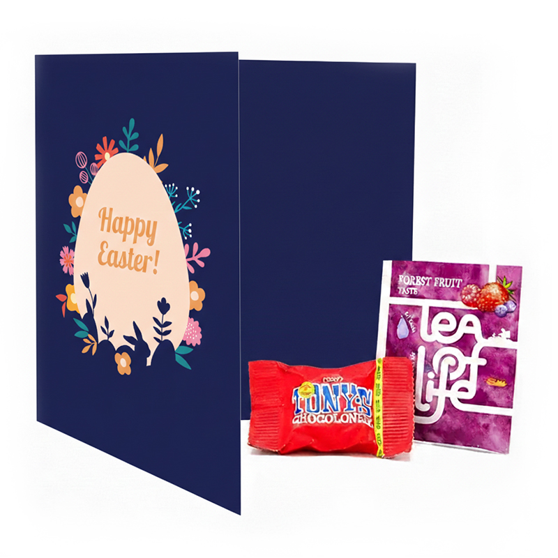 Paskekort med Tiny Tony og tepose