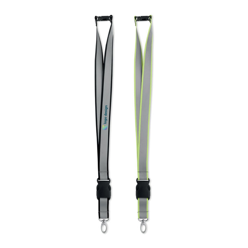 Reflekterende RPET-lanyard