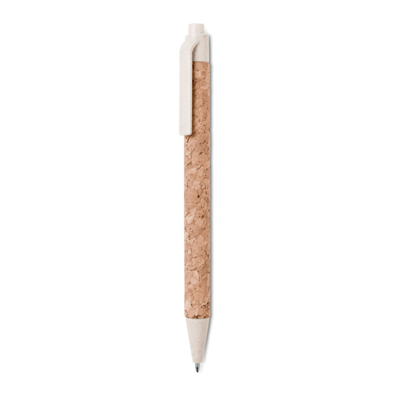 Kuglepen i kork og hvedestrå - Billede 3