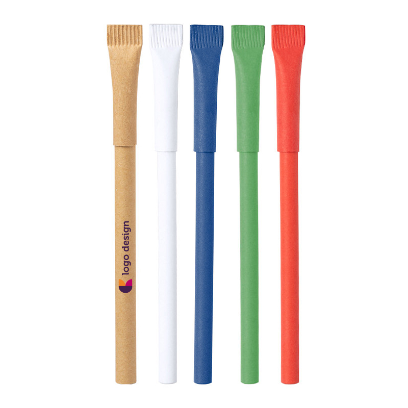 Kuglepen i karton med hætte