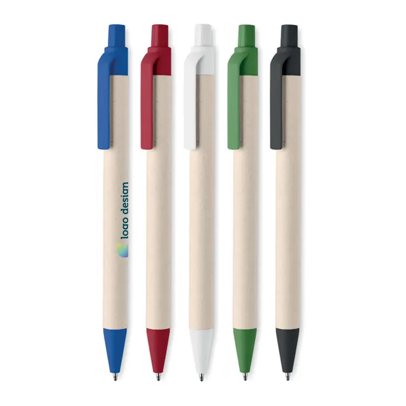 Kuglepen af genanvendte mælkekartoner