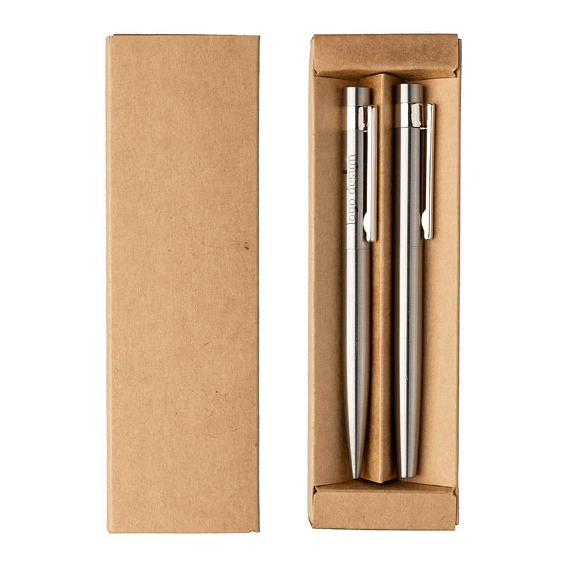 Skrivesæt i genanvendt rustfrit stål