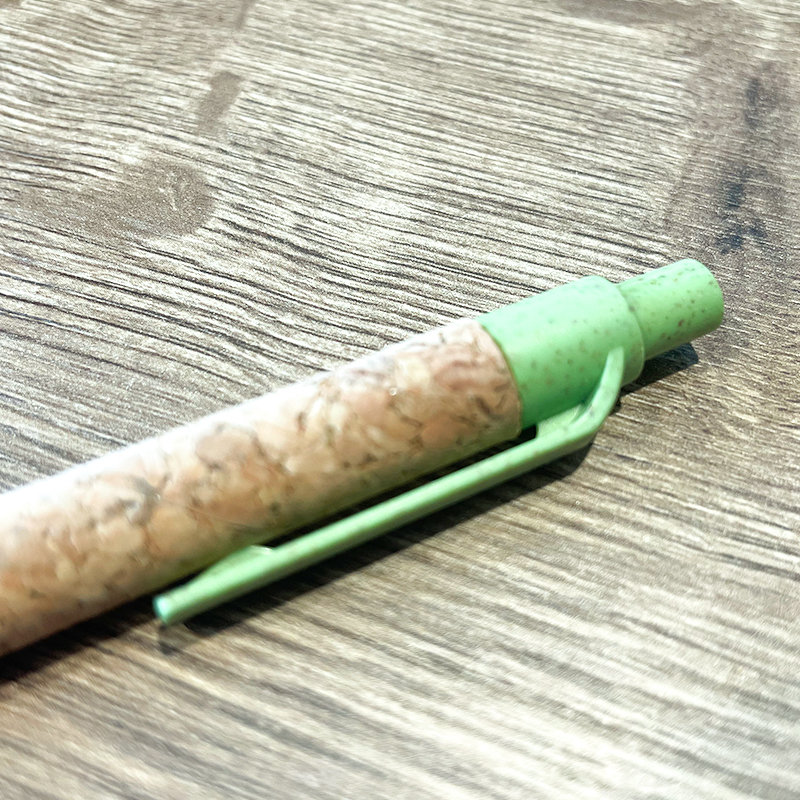Kuglepen i kork og hvedestrå - Billede 2