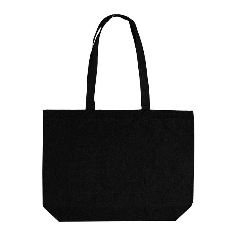 Stor canvas shopper | sort - Billede 4