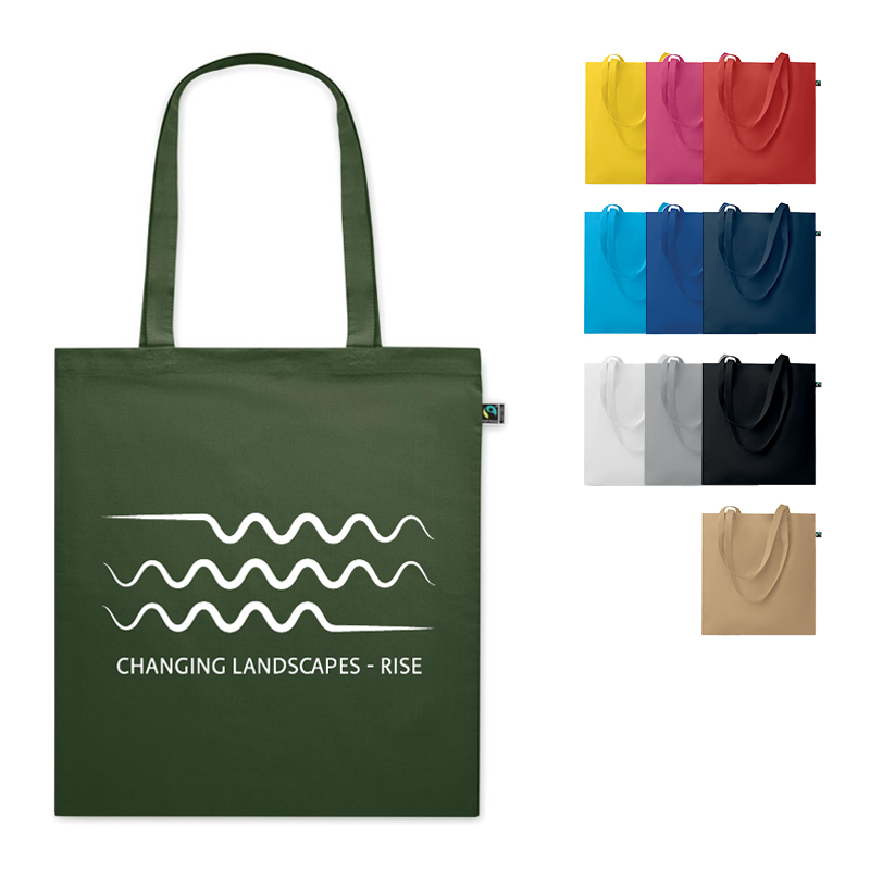 Fairtrade bærepose farvet