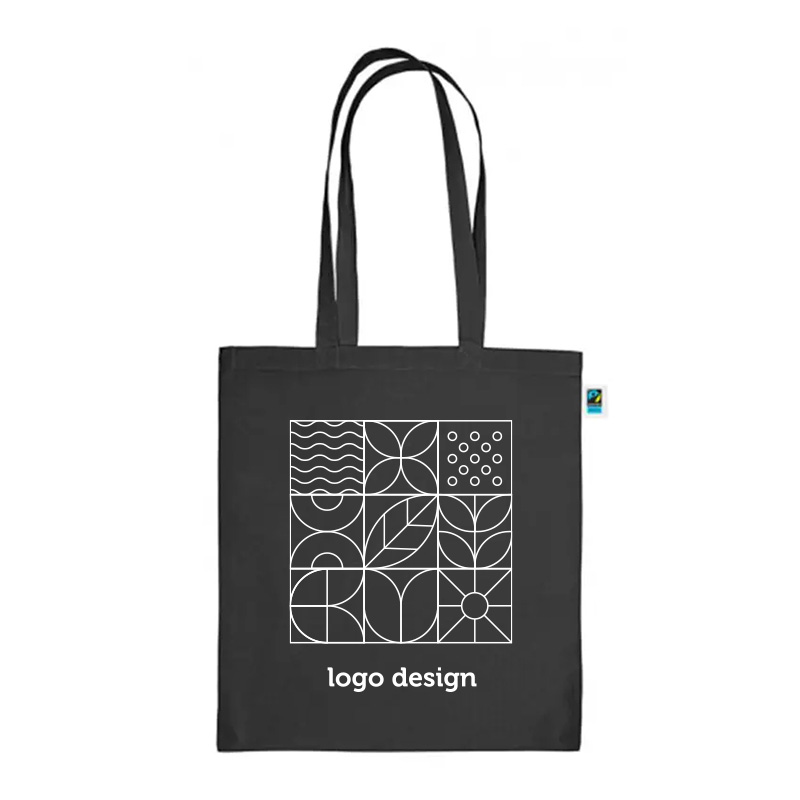 Fairtrade bærepose sort - Billede 2