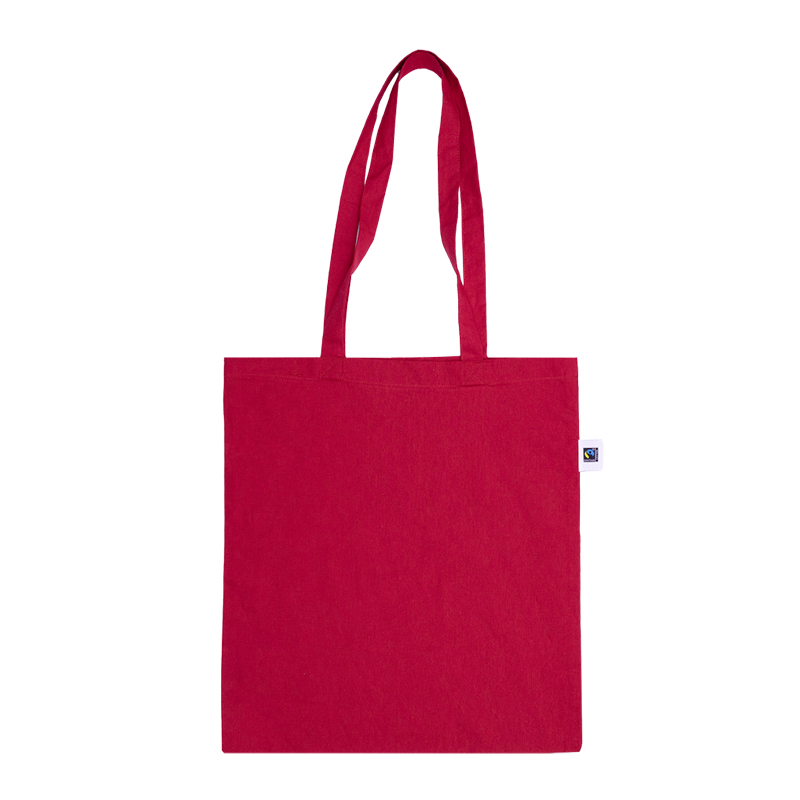 Fairtrade bomuldstaske farvet - Billede 4