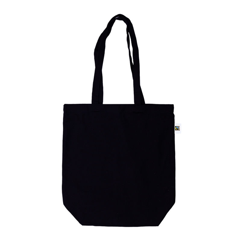 Fairtrade shopper canvas sort - Billede 4