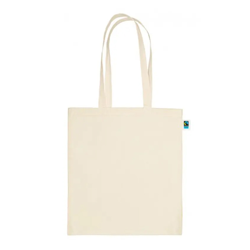 Ecru fairtrade mulepose 150 gr./m2 | utrykt