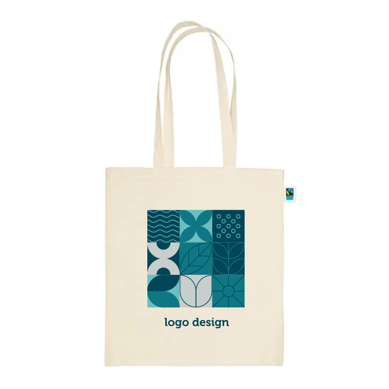 Ecru fairtrade taske | 150 gr./m2 - Billede 2