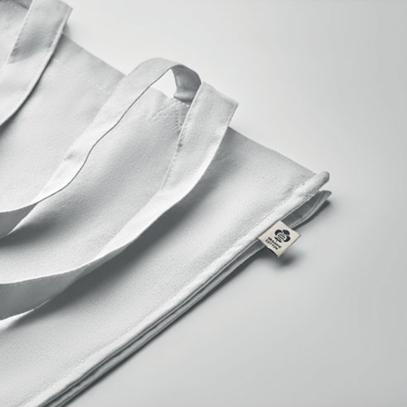 Fairtrade taske med sidefold - Billede 4