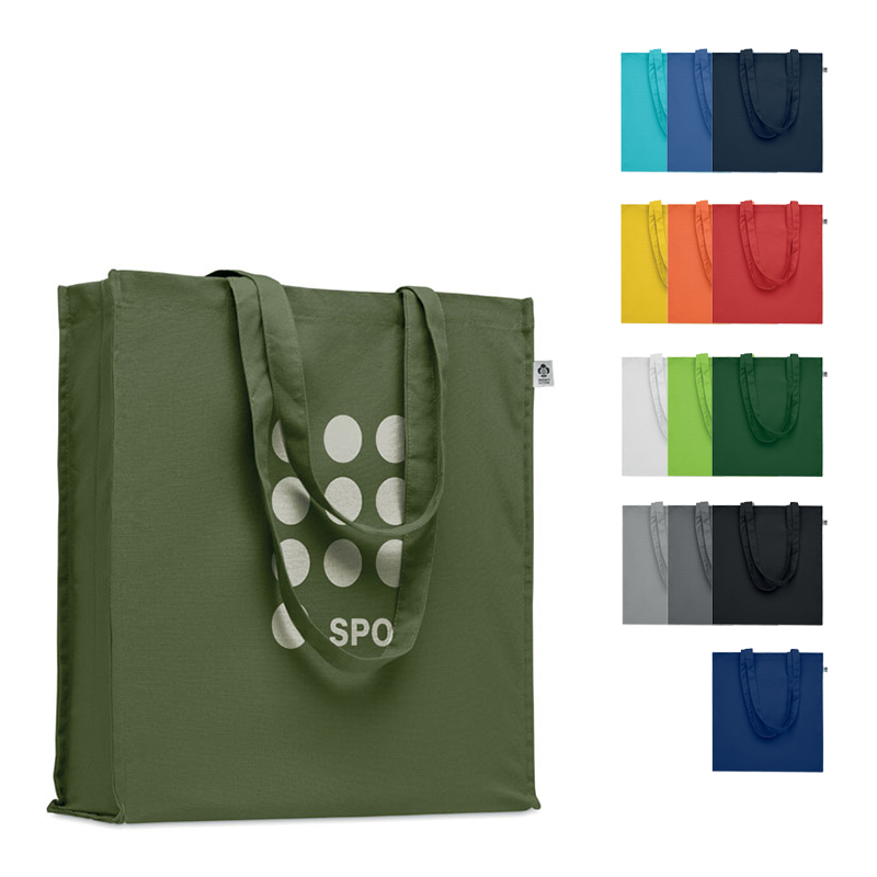 Fairtrade taske med sidefold