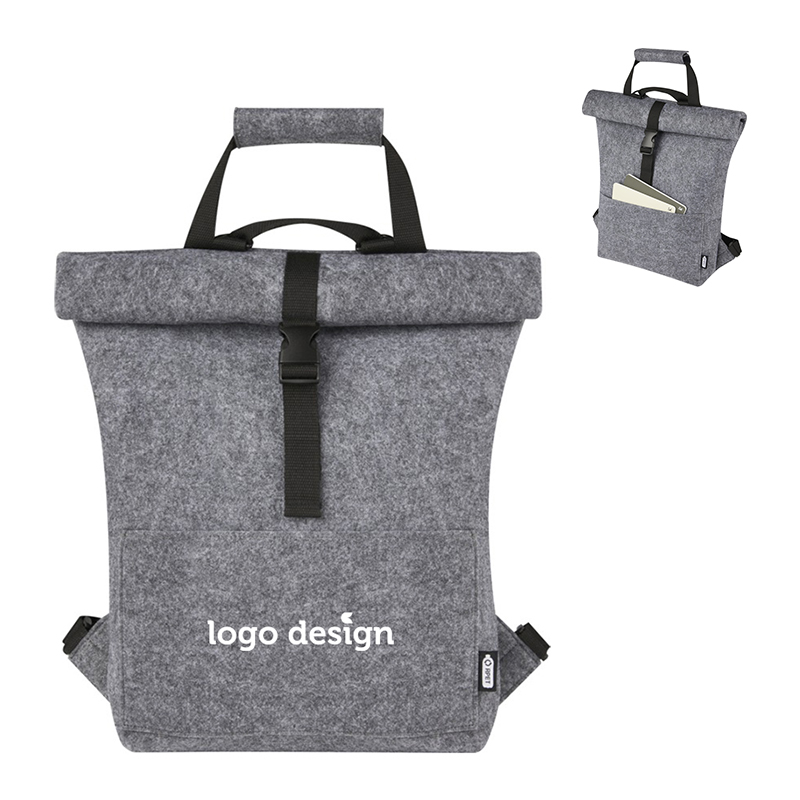 Cykeltaske af genanvendt filt