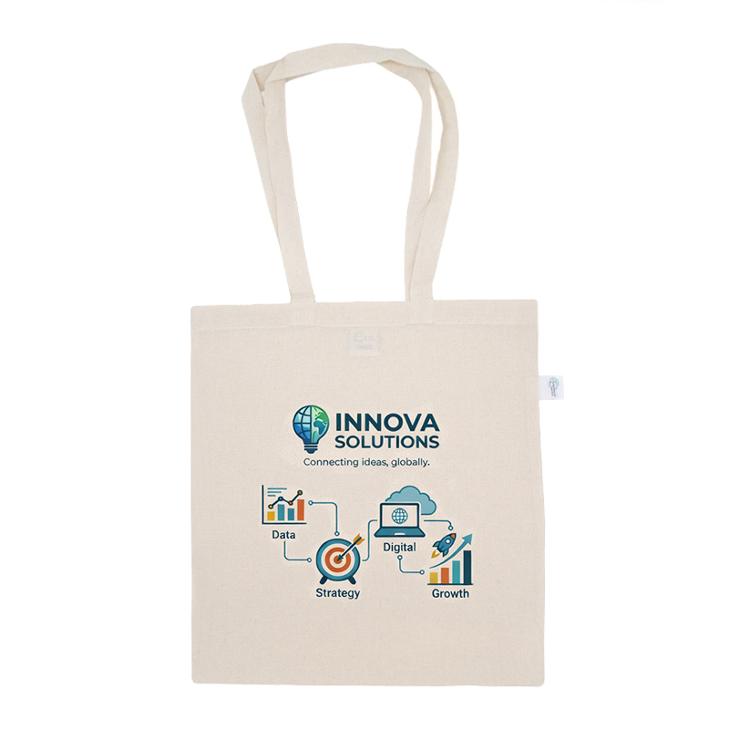 Mulepose i genanvendt bomuld full colour-tryk