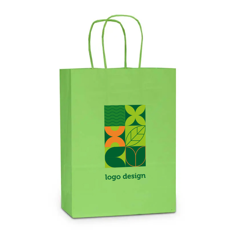 Farvet papirpose L | 100 gr./m2