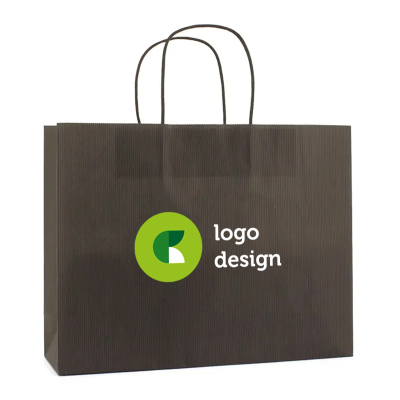 Farvet papirpose L | 120 gr./m2