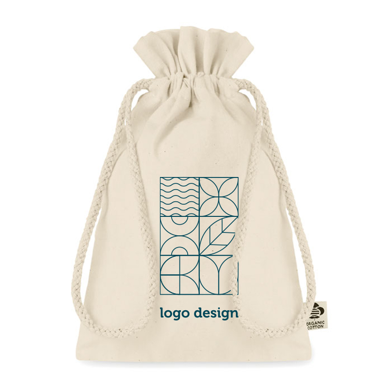 Lille gavepose af økologisk bomuld