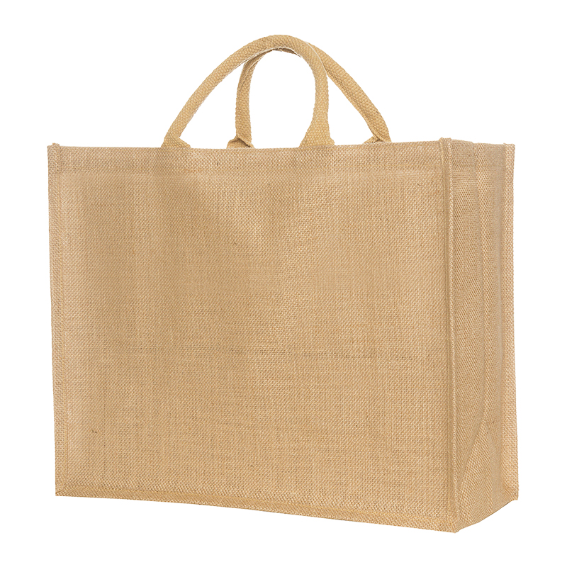 Bred jute shopper - Billede 2