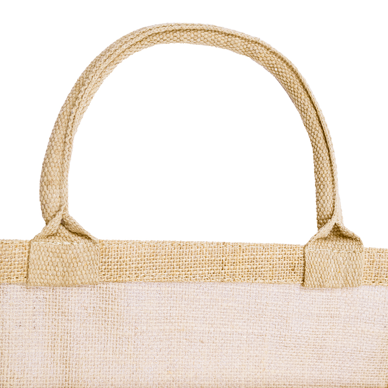 Bred jute shopper - Billede 3