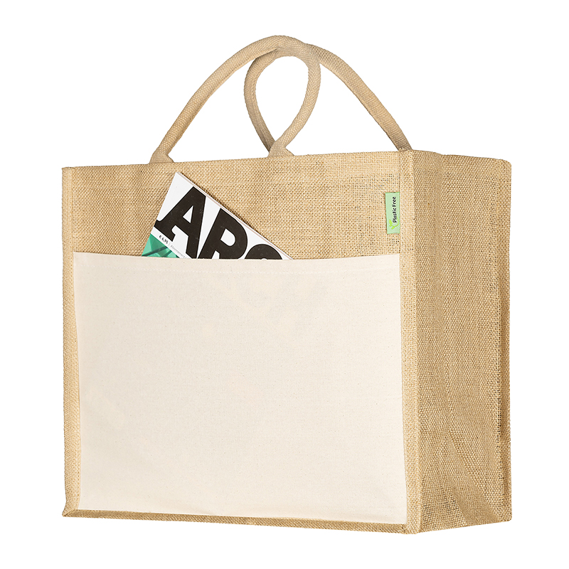 Jute indkøbspose plastfri - Billede 3