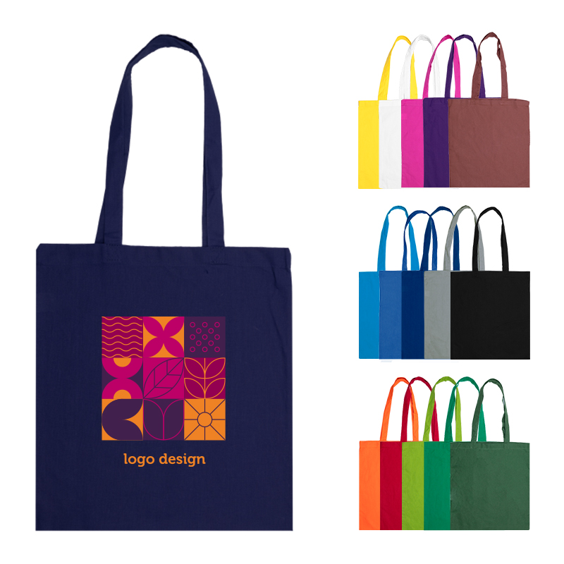 Farvet bomulds mulepose